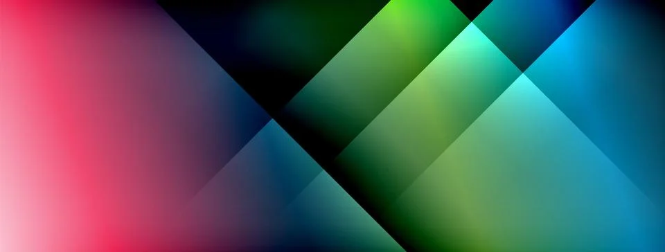 Colorful gradient with lines made of shadow and light. Creative background Stock Illustration