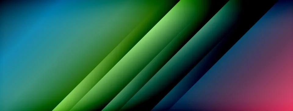 Colorful gradient with lines made of shadow and light. Creative background Stock Illustration