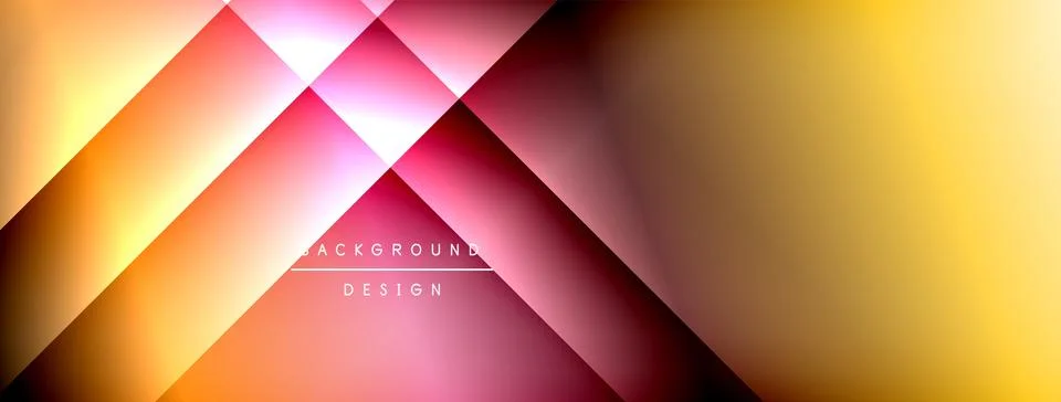 Colorful gradient with lines made of shadow and light. Creative background Stock Illustration
