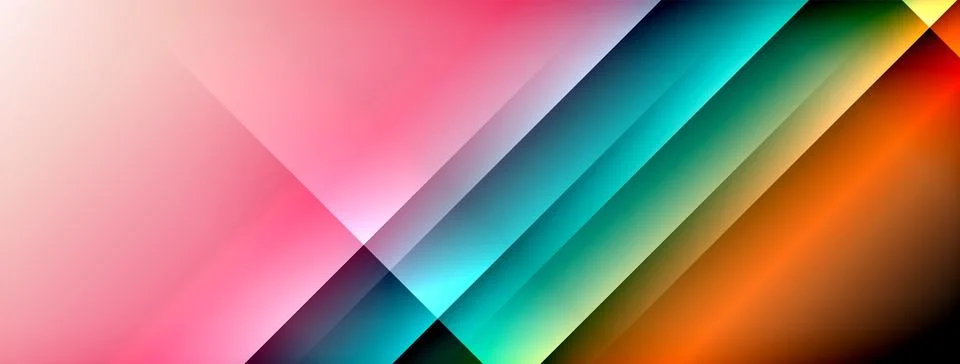 Colorful gradient with lines made of shadow and light. Creative background Stock Illustration