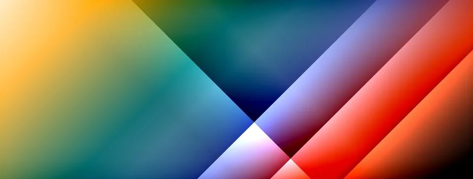 Colorful gradient with lines made of shadow and light. Creative background Illustrazione stock