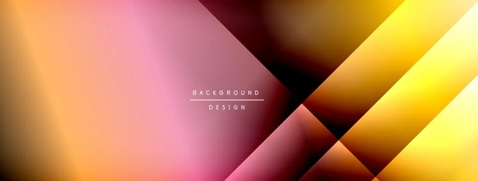 Colorful gradient with lines made of shadow and light. Creative background Stock Illustration