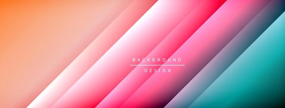 Colorful gradient with lines made of shadow and light. Creative background Illustrazione stock