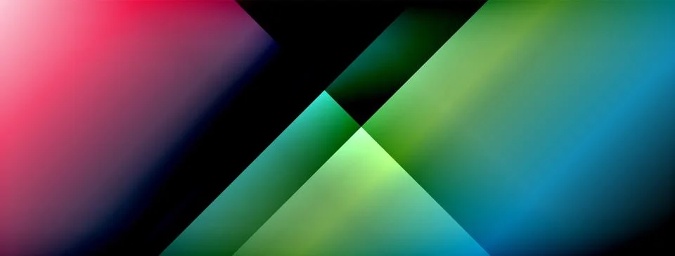 Colorful gradient with lines made of shadow and light. Creative background Illustrazione stock