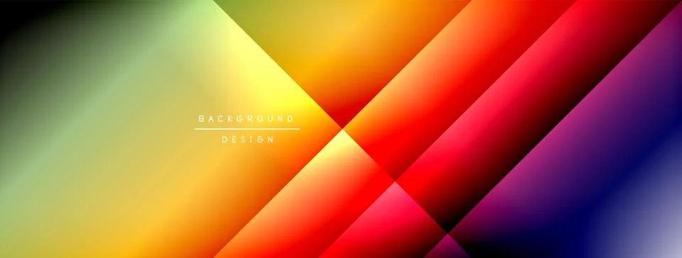 Colorful gradient with lines made of shadow and light. Creative background Stock Illustration
