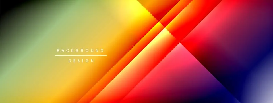 Colorful gradient with lines made of shadow and light. Creative background Illustrazione stock