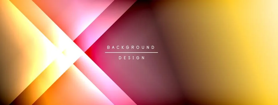 Colorful gradient with lines made of shadow and light. Creative background Illustrazione stock