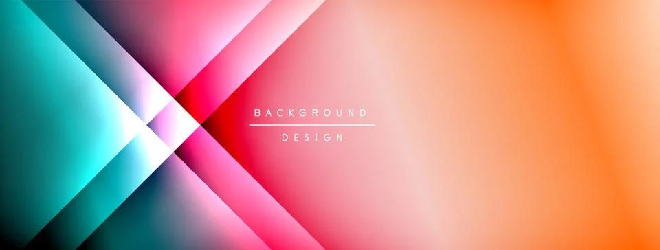 Colorful gradient with lines made of shadow and light. Creative background Illustrazione stock