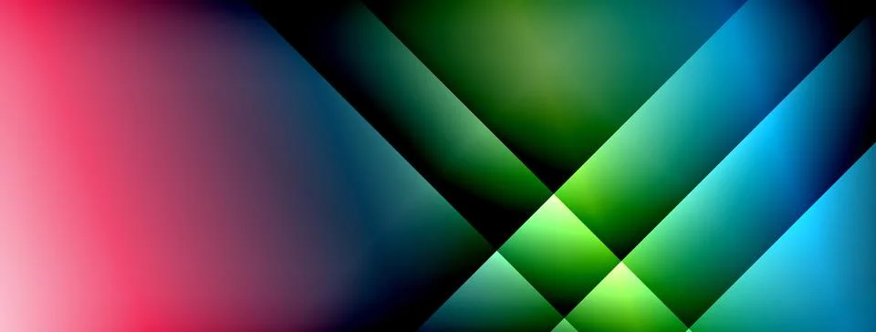 Colorful gradient with lines made of shadow and light. Creative background Illustrazione stock