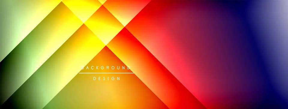 Colorful gradient with lines made of shadow and light. Creative background Stock Illustration