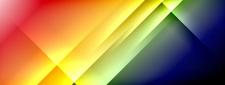 Colorful gradient with lines made of shadow and light. Creative background Illustrazione stock