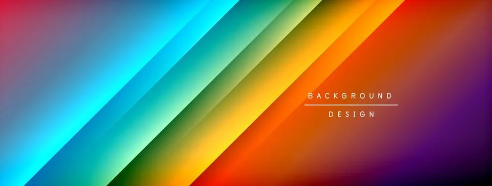 Colorful gradient with lines made of shadow and light. Creative background Illustrazione stock