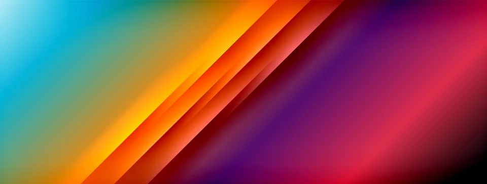 Colorful gradient with lines made of shadow and light. Creative background Stock Illustration