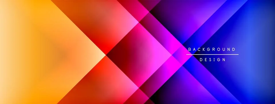 Colorful gradient with lines made of shadow and light. Creative background Stock Illustration