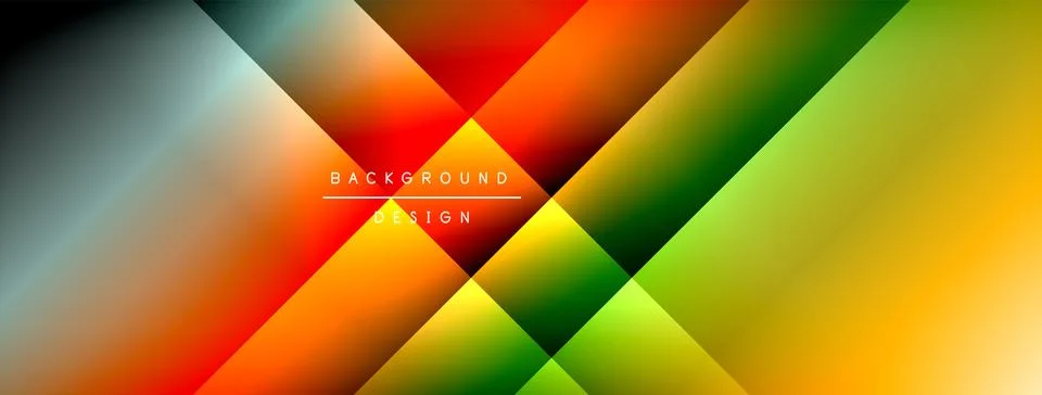 Colorful gradient with lines made of shadow and light. Creative background Stock Illustration