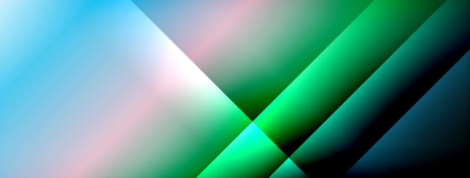 Colorful gradient with lines made of shadow and light. Creative background Stock Illustration