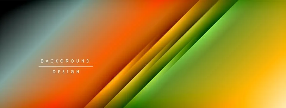 Colorful gradient with lines made of shadow and light. Creative background Illustrazione stock
