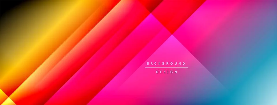 Colorful gradient with lines made of shadow and light. Creative background Illustrazione stock