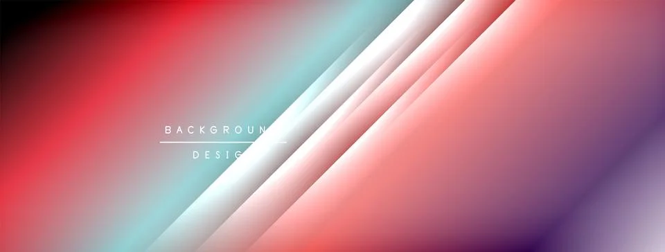 Colorful gradient with lines made of shadow and light. Creative background Stock Illustration