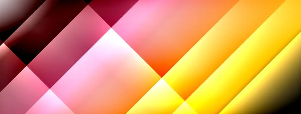 Colorful gradient with lines made of shadow and light. Creative background Stock Illustration