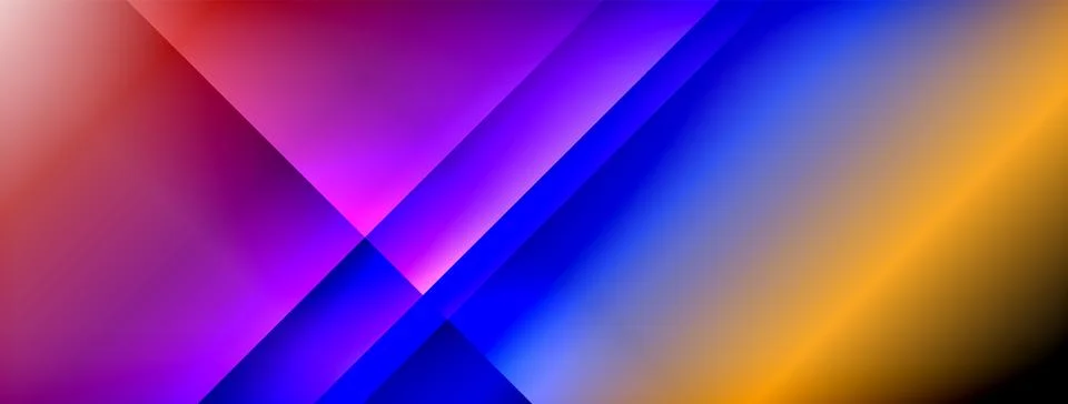 Colorful gradient with lines made of shadow and light. Creative background Illustrazione stock
