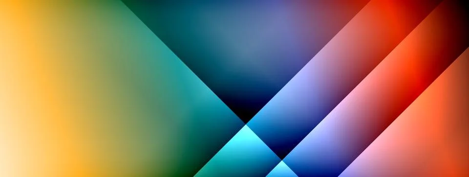 Colorful gradient with lines made of shadow and light. Creative background Illustrazione stock
