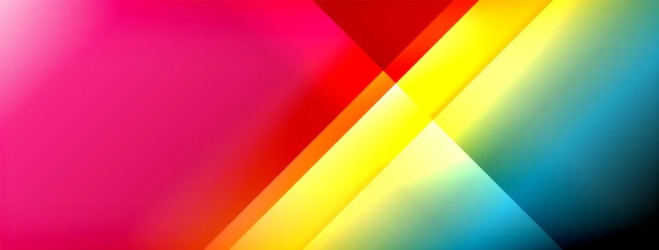 Colorful gradient with lines made of shadow and light. Creative background Stock Illustration