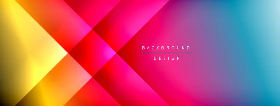 Colorful gradient with lines made of shadow and light. Creative background Stock Illustration