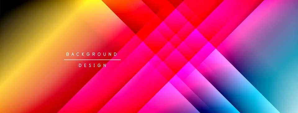 Colorful gradient with lines made of shadow and light. Creative background 스톡 일러스트