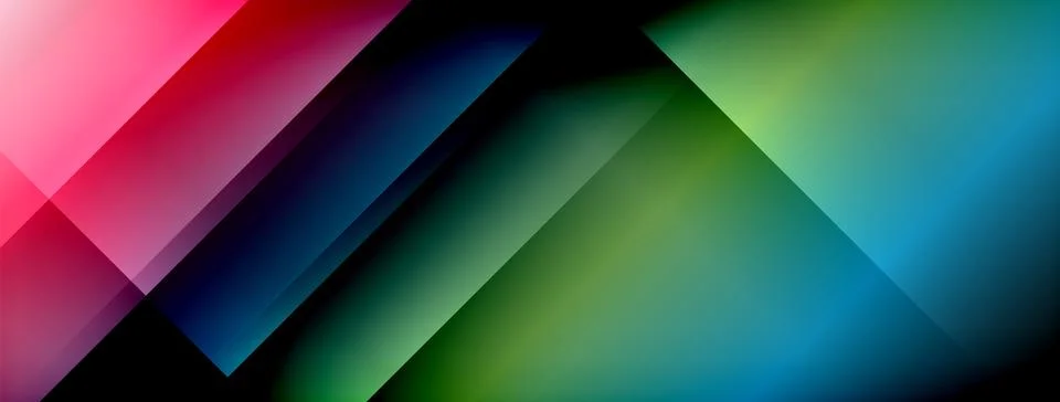 Colorful gradient with lines made of shadow and light. Creative background Stock Illustration