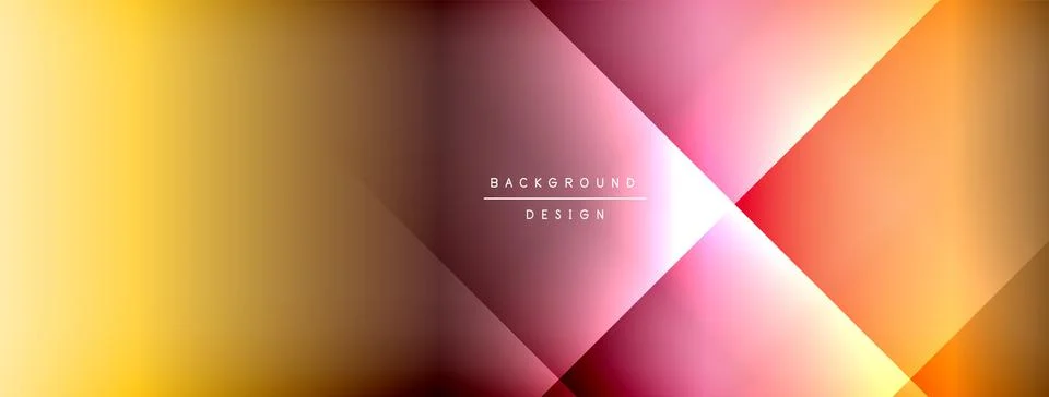 Colorful gradient with lines made of shadow and light. Creative background Stock Illustration