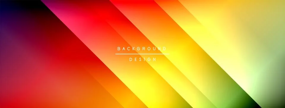 Colorful gradient with lines made of shadow and light. Creative background Stock Illustration