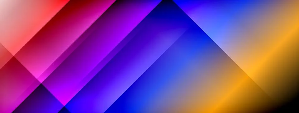 Colorful gradient with lines made of shadow and light. Creative background Stock Illustration