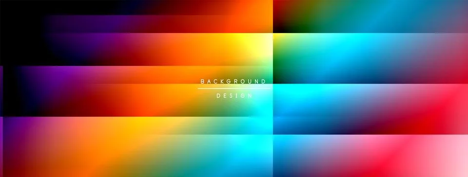 Colorful gradient with lines made of shadow and light. Creative background Stock Illustration