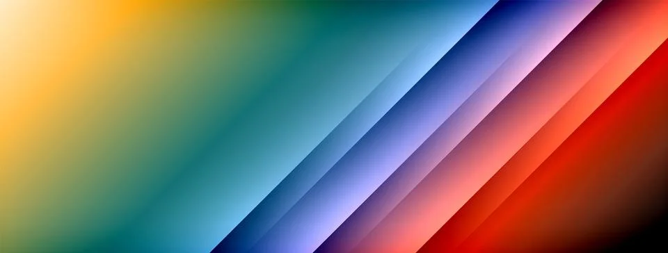 Colorful gradient with lines made of shadow and light. Creative background Stock Illustration