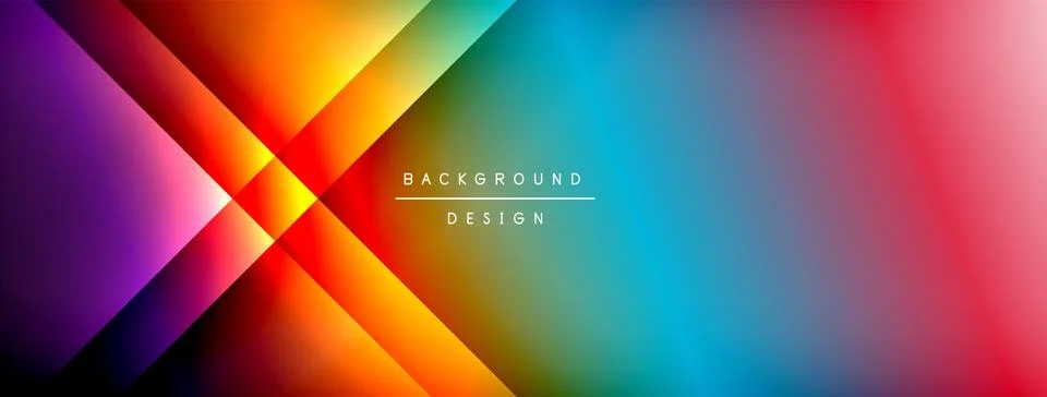 Colorful gradient with lines made of shadow and light. Creative background Illustrazione stock