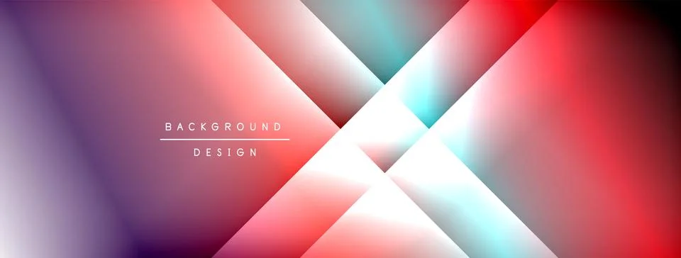 Colorful gradient with lines made of shadow and light. Creative background Stock Illustration