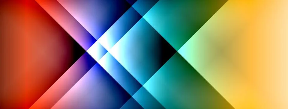 Colorful gradient with lines made of shadow and light. Creative background Illustrazione stock