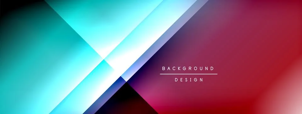 Colorful gradient with lines made of shadow and light. Creative background Stock Illustration