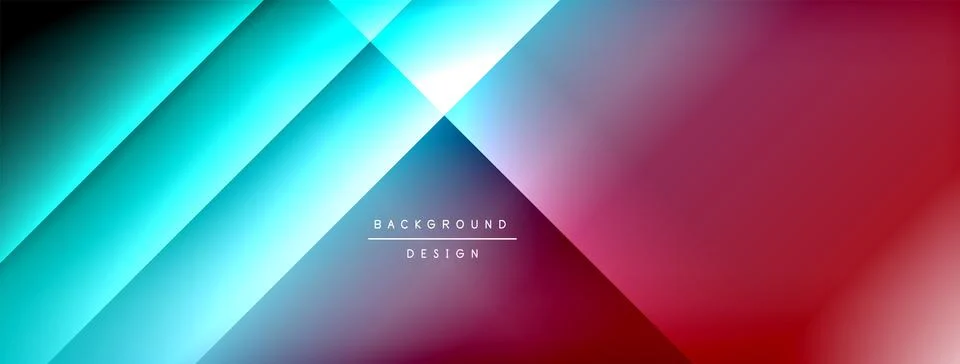 Colorful gradient with lines made of shadow and light. Creative background Stock Illustration