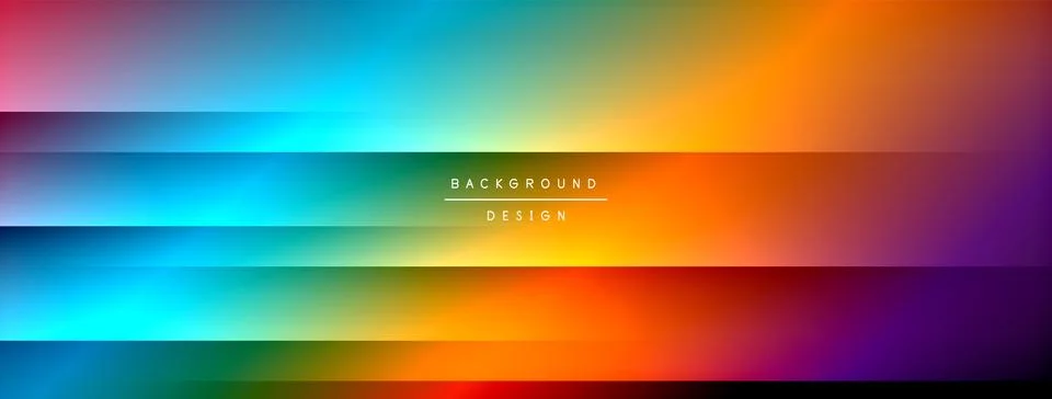 Colorful gradient with lines made of shadow and light. Creative background Stock Illustration