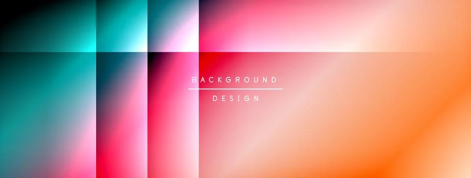 Colorful gradient with lines made of shadow and light. Creative background Stock Illustration