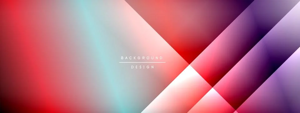 Colorful gradient with lines made of shadow and light. Creative background Stock Illustration