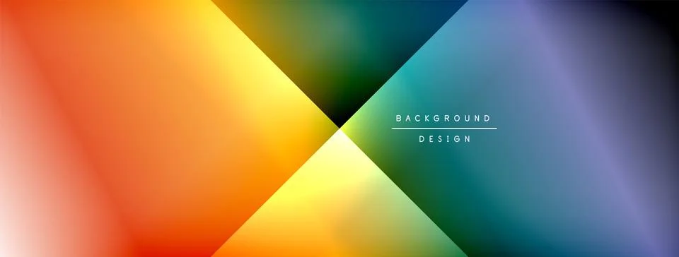 Colorful gradient with lines made of shadow and light. Creative background Stock Illustration
