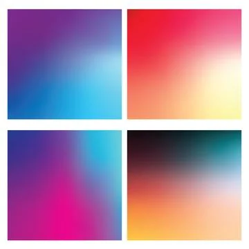 Colorful Gradient Mesh Backgrounds For Poster Flyer Banner Backdrop Stock Illustration