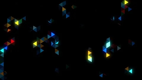 Colorful gradient mosaic backdrop. Abstract retro pattern of geometric shapes 스톡 동영상 253769308