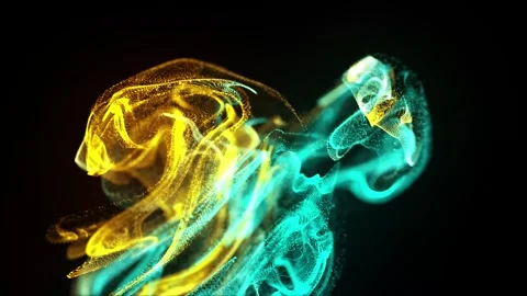 Colorful gradient motion graphics with flowing animation Stock Footage 331699005