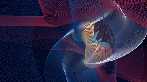 Colorful Gradient Network Wave Backgrounds Stock Illustration