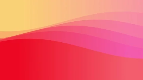 Colorful gradient red waves background animation. Video stock 241163724