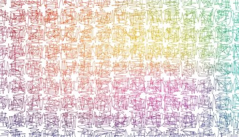 Colorful gradient scribble lines background texture vector illustration Stock Illustration